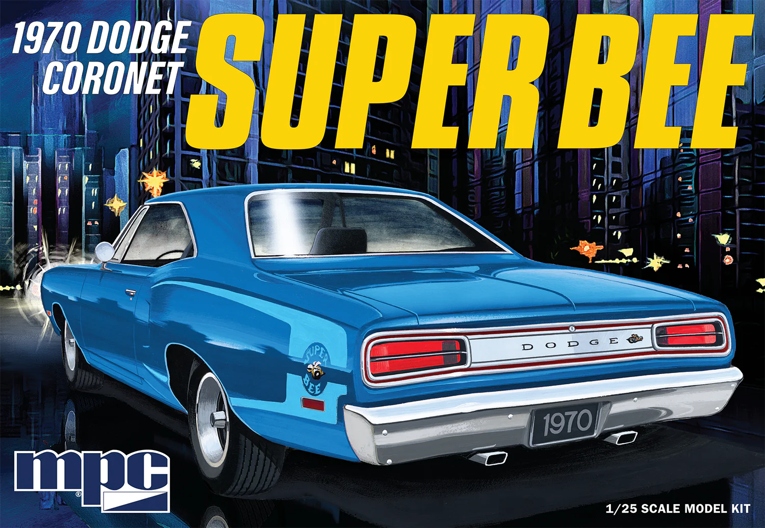 MPC 1970 Dodge Coronet Super Bee 1:25 Scale Model Kit - Image 7