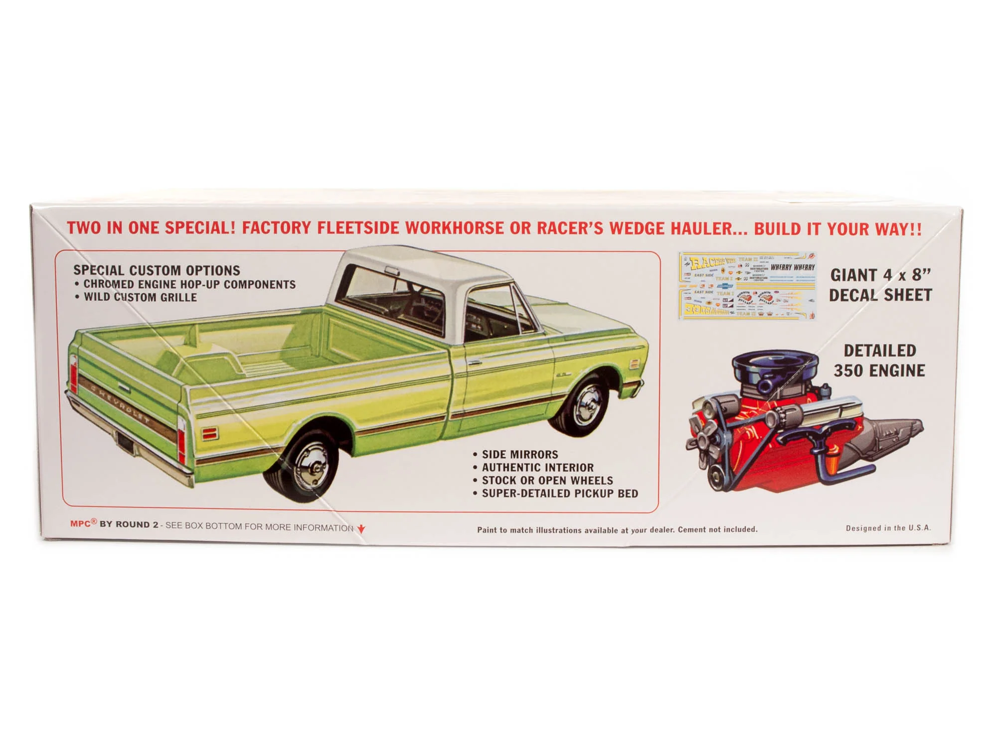 MPC 1972 Chevy Racer's Wedge Pick Up 1:25 Scale Model Kit - Image 3