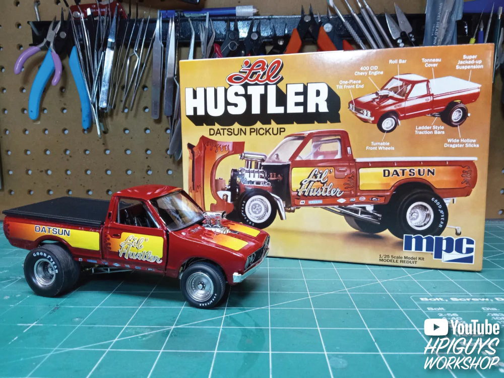 MPC 1975 Datsun Pickup "Li'l Hustler" 1:25 Scale Model Kit - Image 5