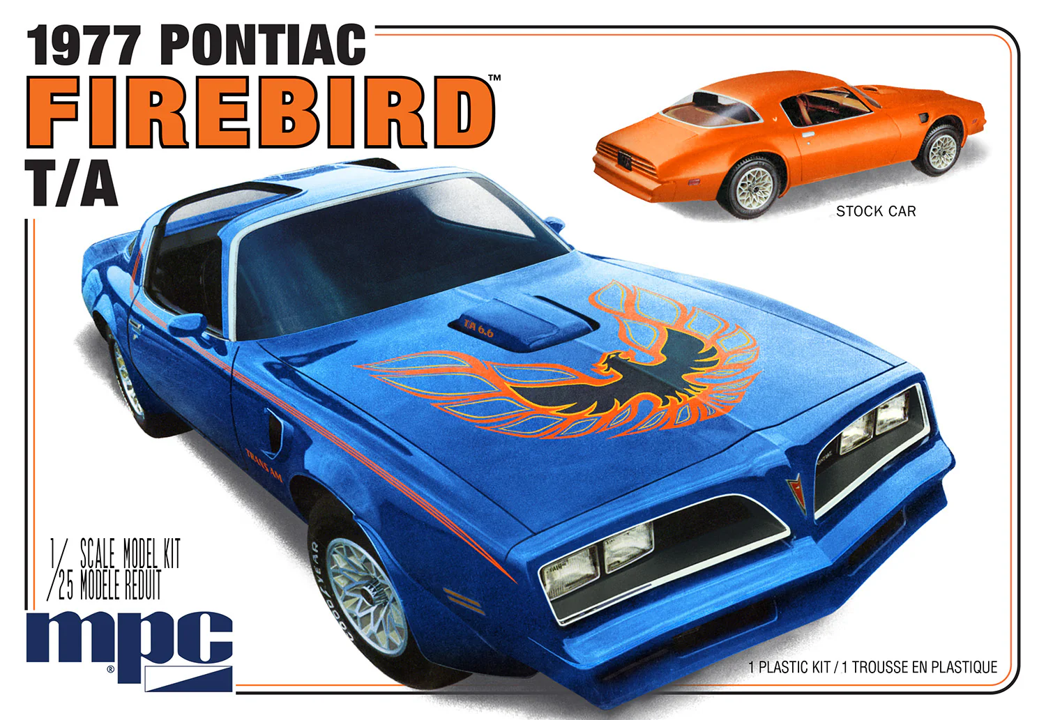 MPC 1977 Pontiac Firebird T-A 1:25 Scale Model Kit - Image 5