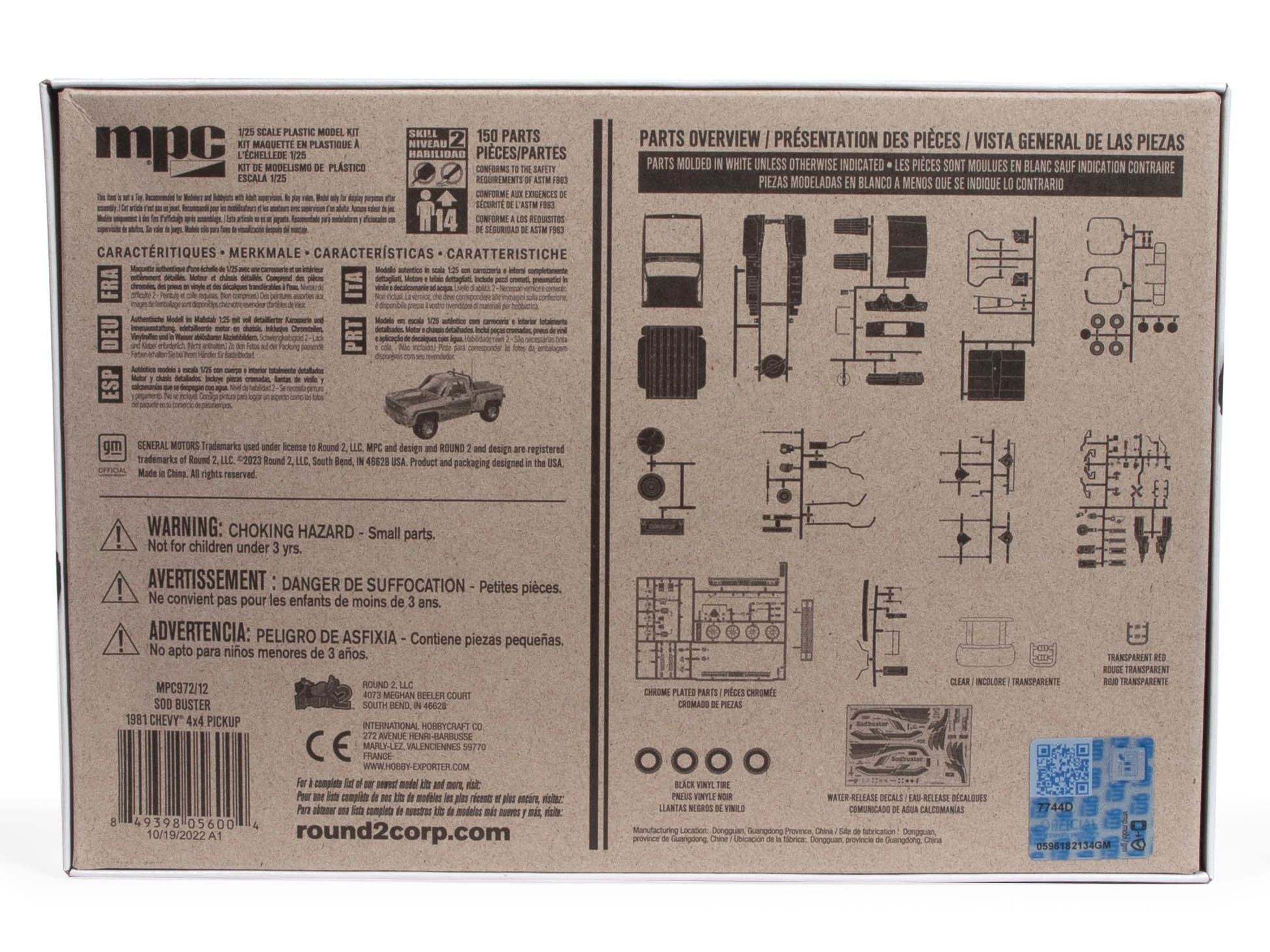 MPC 1981 Chevy Stepside Pickup Sod Buster 1:25 Scale Model Kit - Image 4