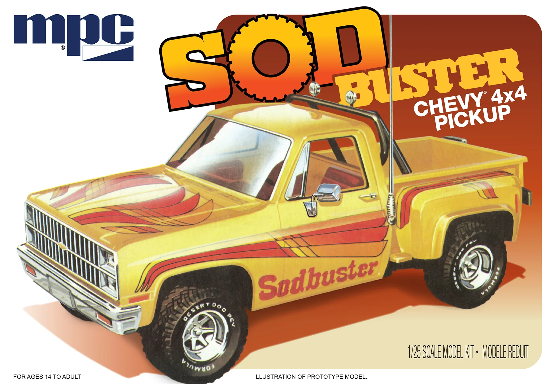 MPC 1981 Chevy Stepside Pickup Sod Buster 1:25 Scale Model Kit - Image 6