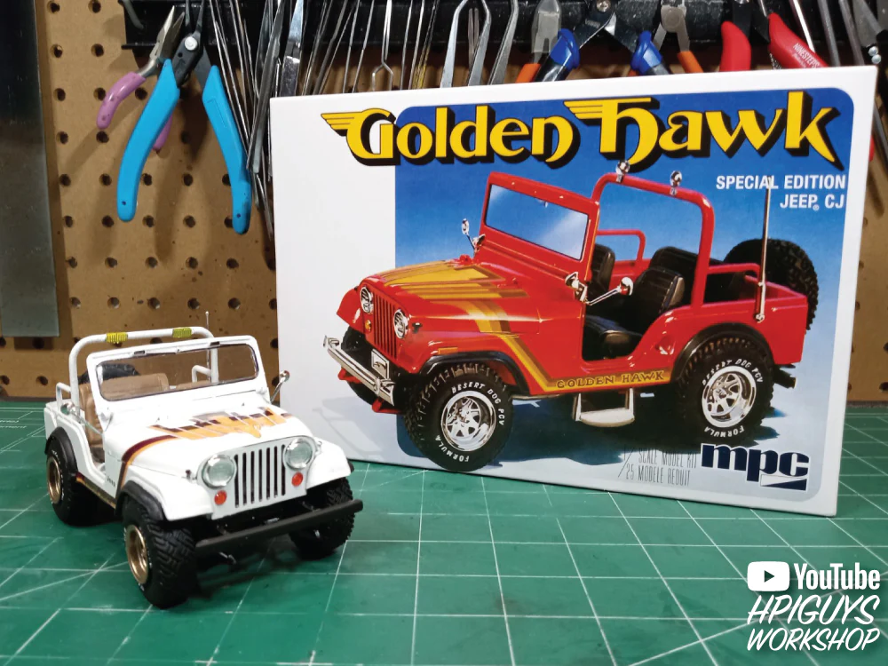 MPC 1981 Jeep CJ5 Golden Hawk 1:25 Scale Model Kit - Image 4