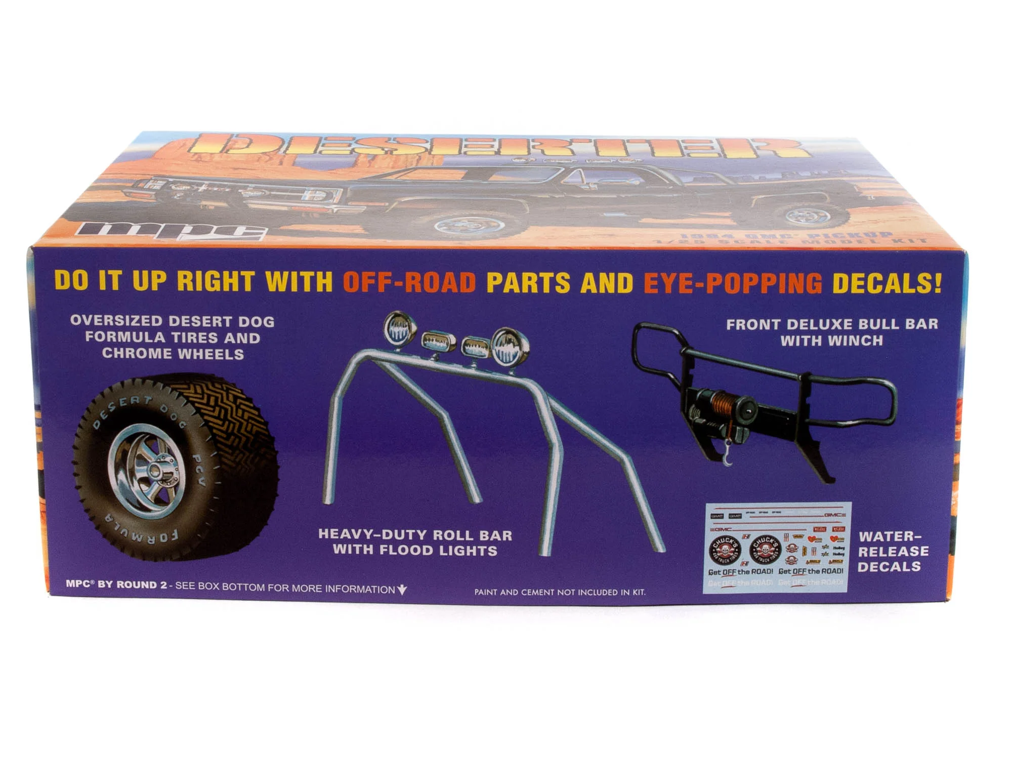 MPC 1984 GMC Pickup (Molded in White) 1:25 Scale Model Kit - Image 3