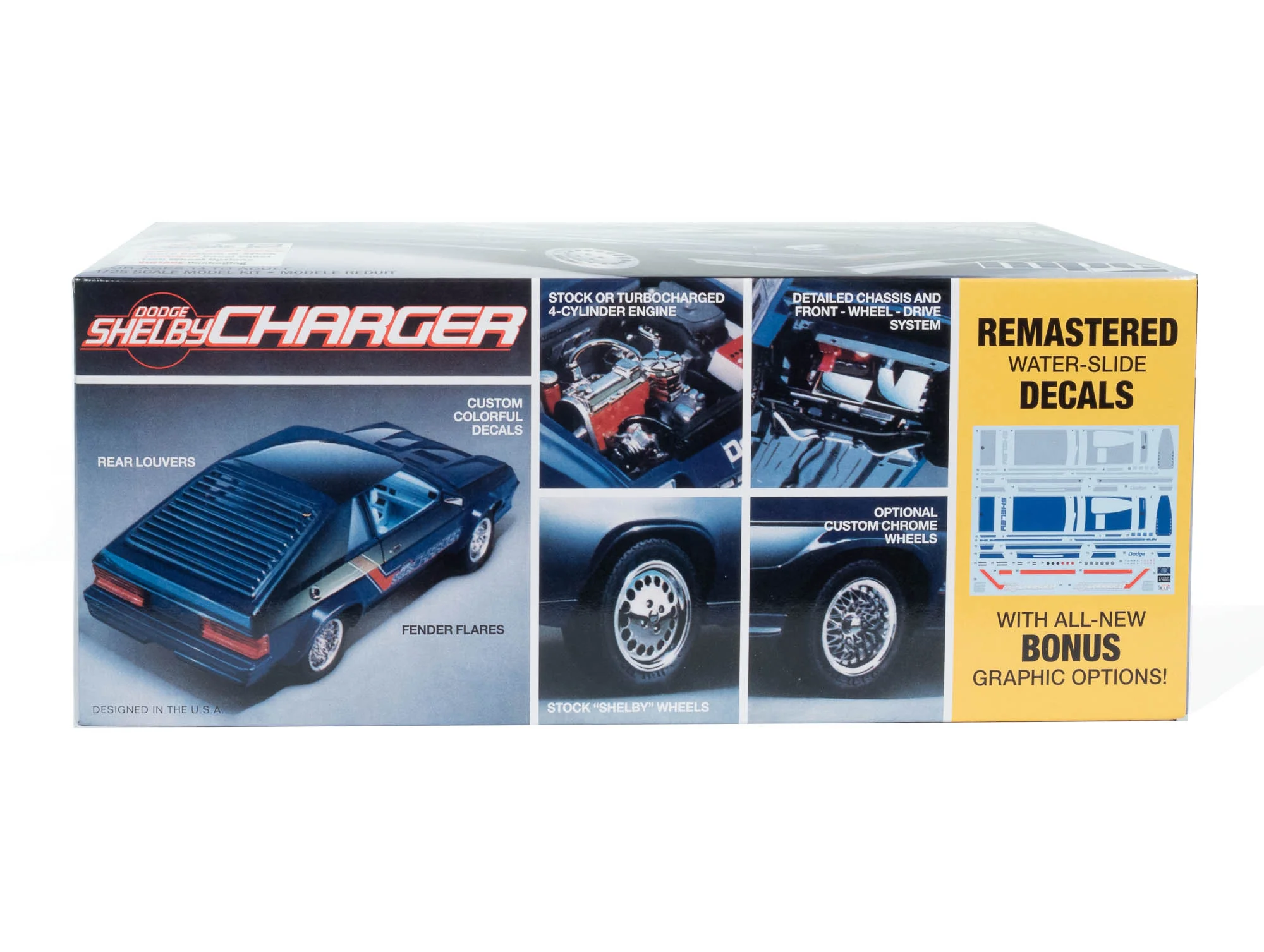 MPC 1986 Dodge Shelby Charger 1:25 Scale Model Kit - Image 3