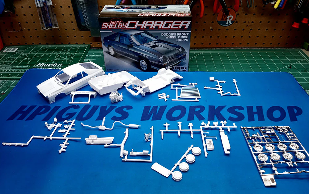 MPC 1986 Dodge Shelby Charger 1:25 Scale Model Kit - Image 5