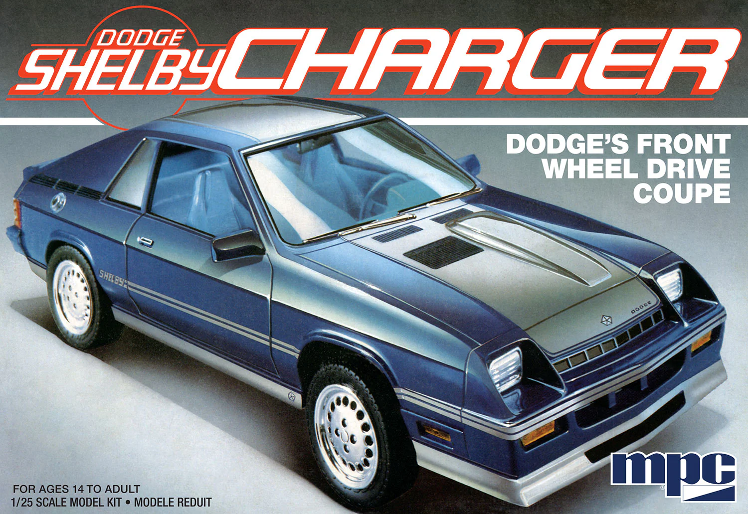 MPC 1986 Dodge Shelby Charger 1:25 Scale Model Kit - Image 7