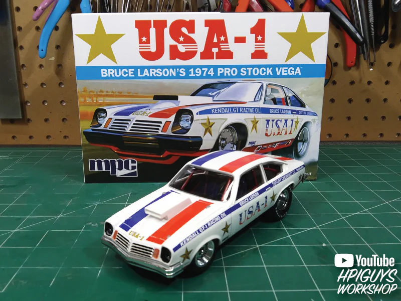 MPC Bruce Larson USA-1 Pro Stock Vega 1:25 Scale Model Kit - Image 5