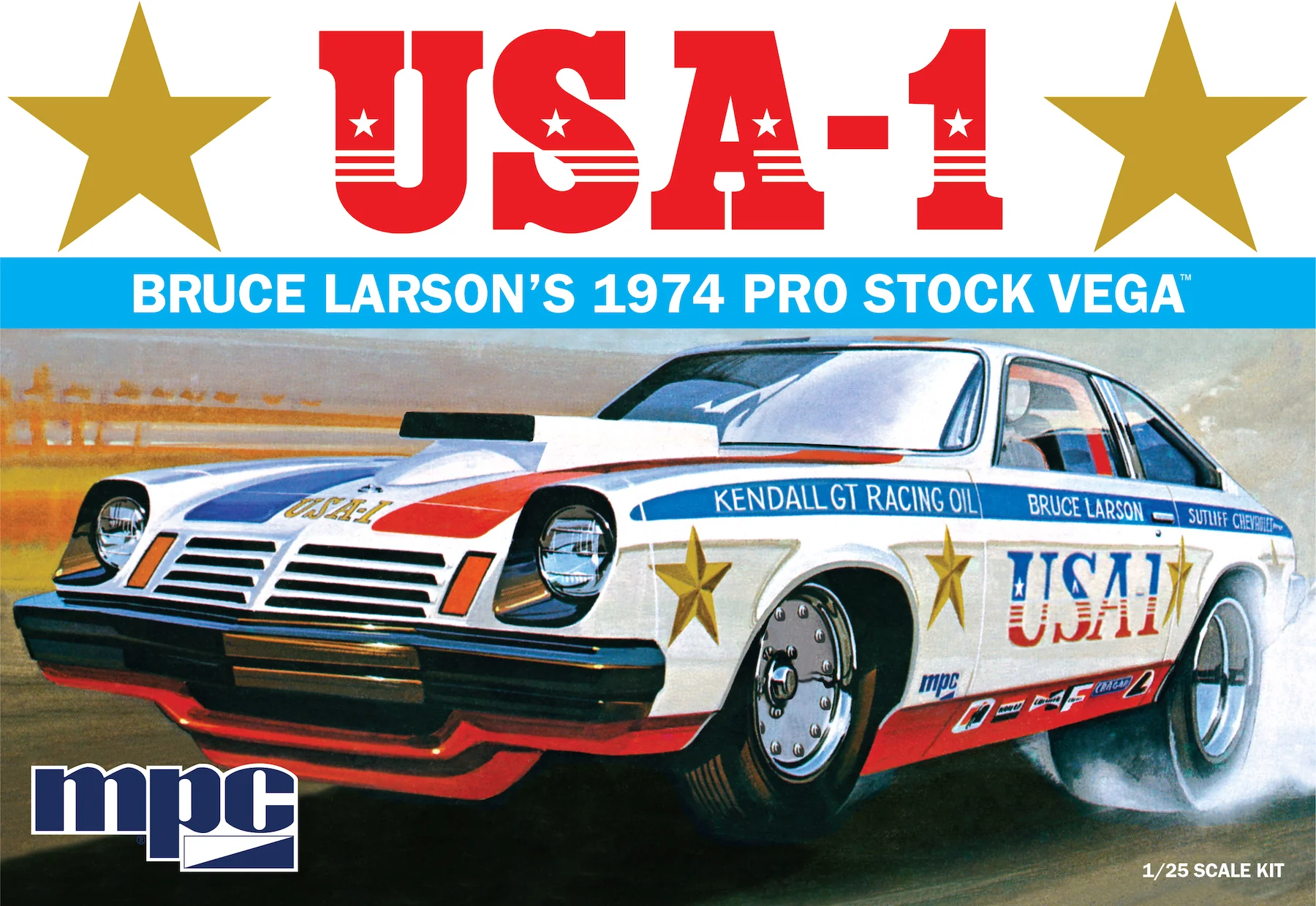 MPC Bruce Larson USA-1 Pro Stock Vega 1:25 Scale Model Kit - Image 6