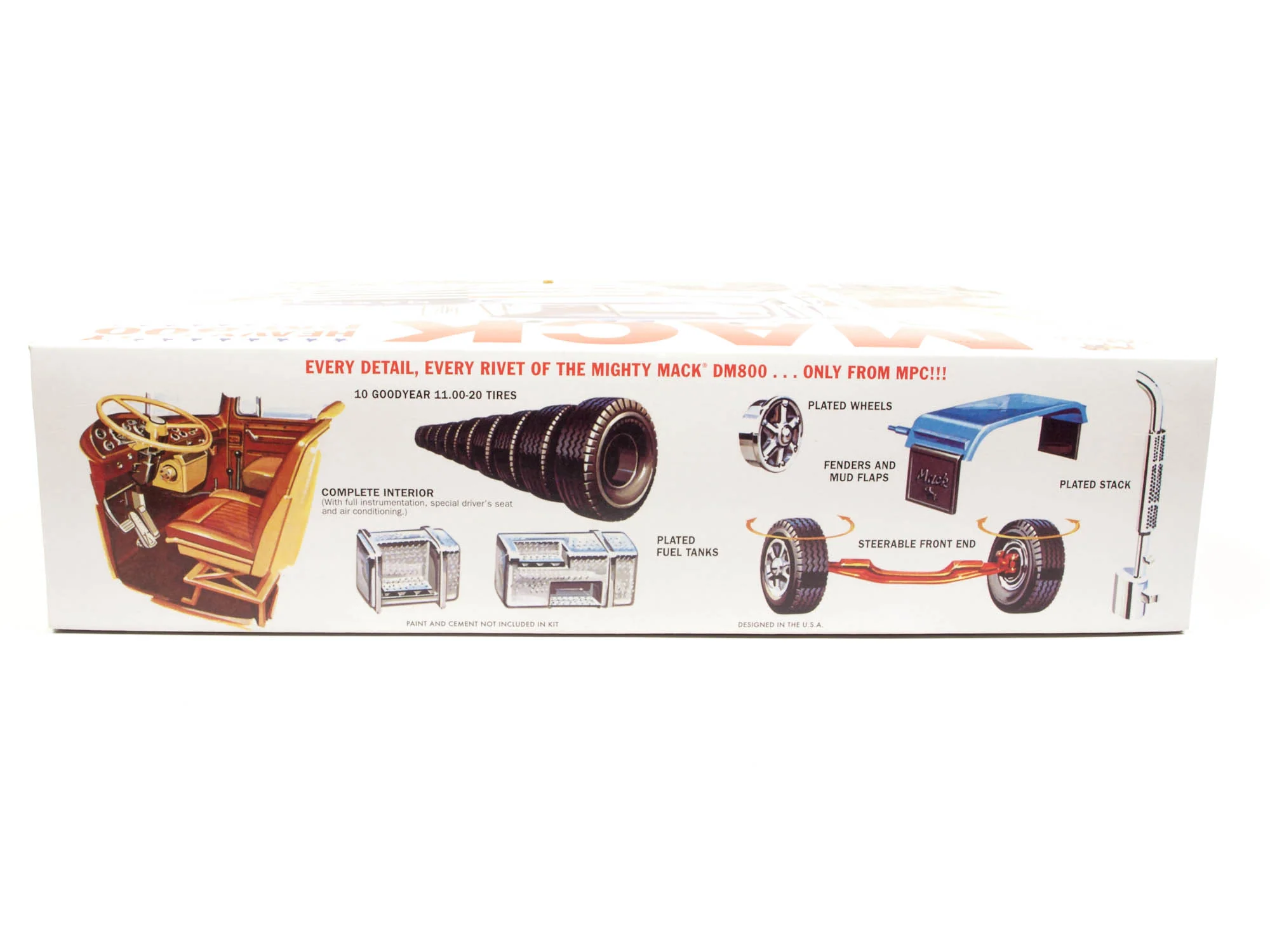 MPC Mack DM800 Semi Tractor 1:25 Scale Model Kit - Image 3