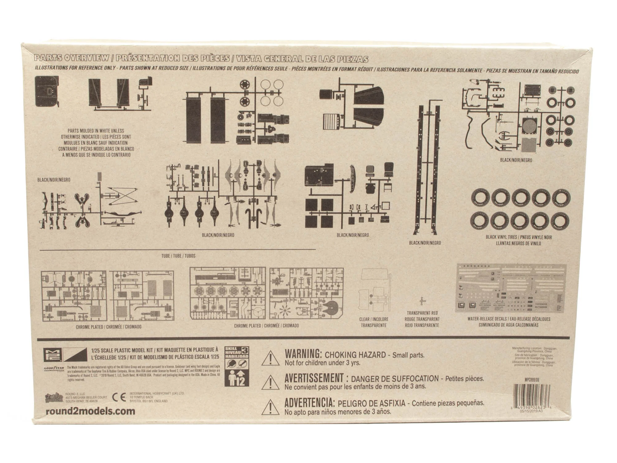 MPC Mack DM800 Semi Tractor 1:25 Scale Model Kit - Image 4