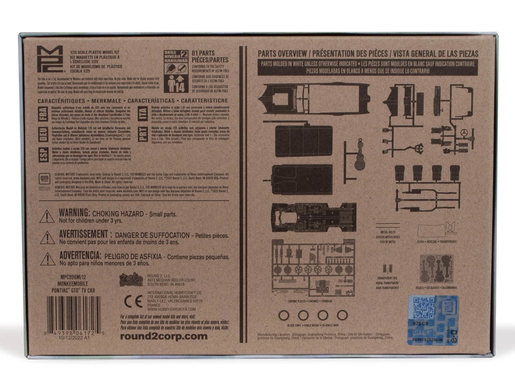 MPC Monkeemobile TV Car 1:25 Scale Model Kit - Image 4