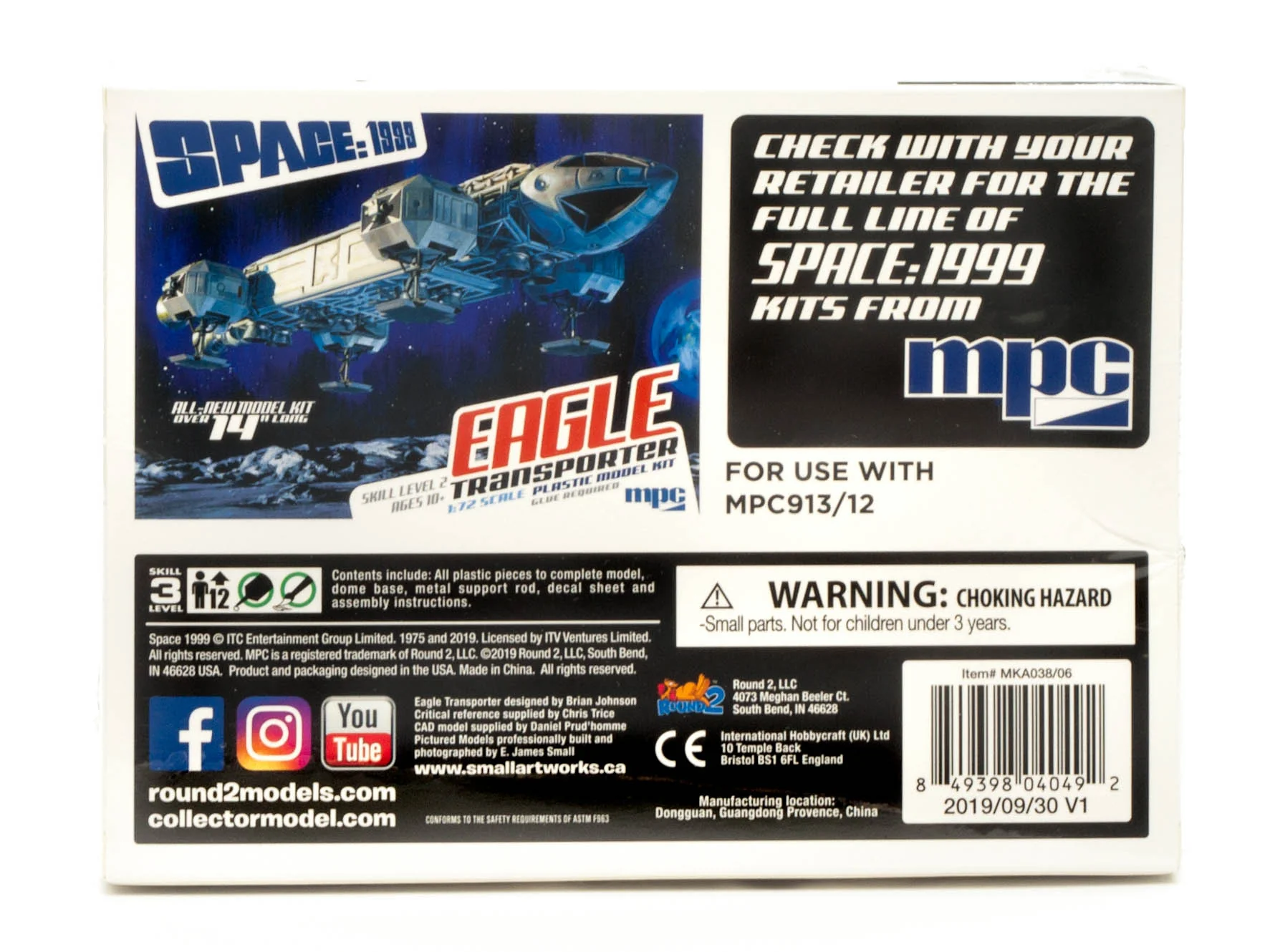 MPC Space: 1999 Eagle Metal Engine Bell Set (For use with MPC913) 1:72 Scale Model Kit - Image 3