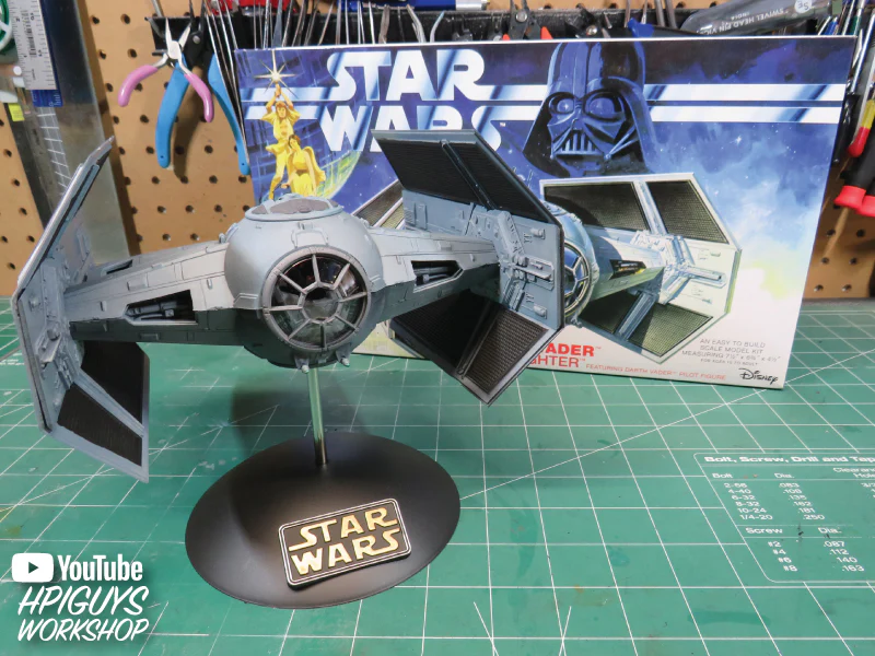 MPC Star Wars: A New Hope Darth Vader Tie Fighter 1:32 Scale Model Kit - Image 6