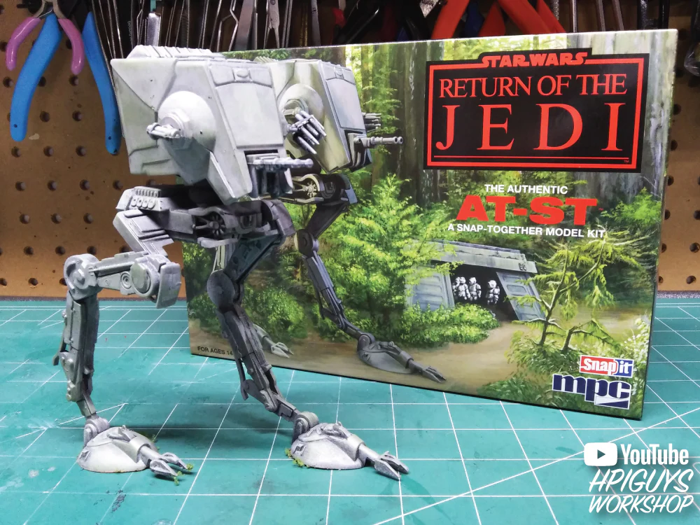 MPC Star Wars: Return of the Jedi AT-ST Walker 1:100 Scale Snap Model Kit - Image 2