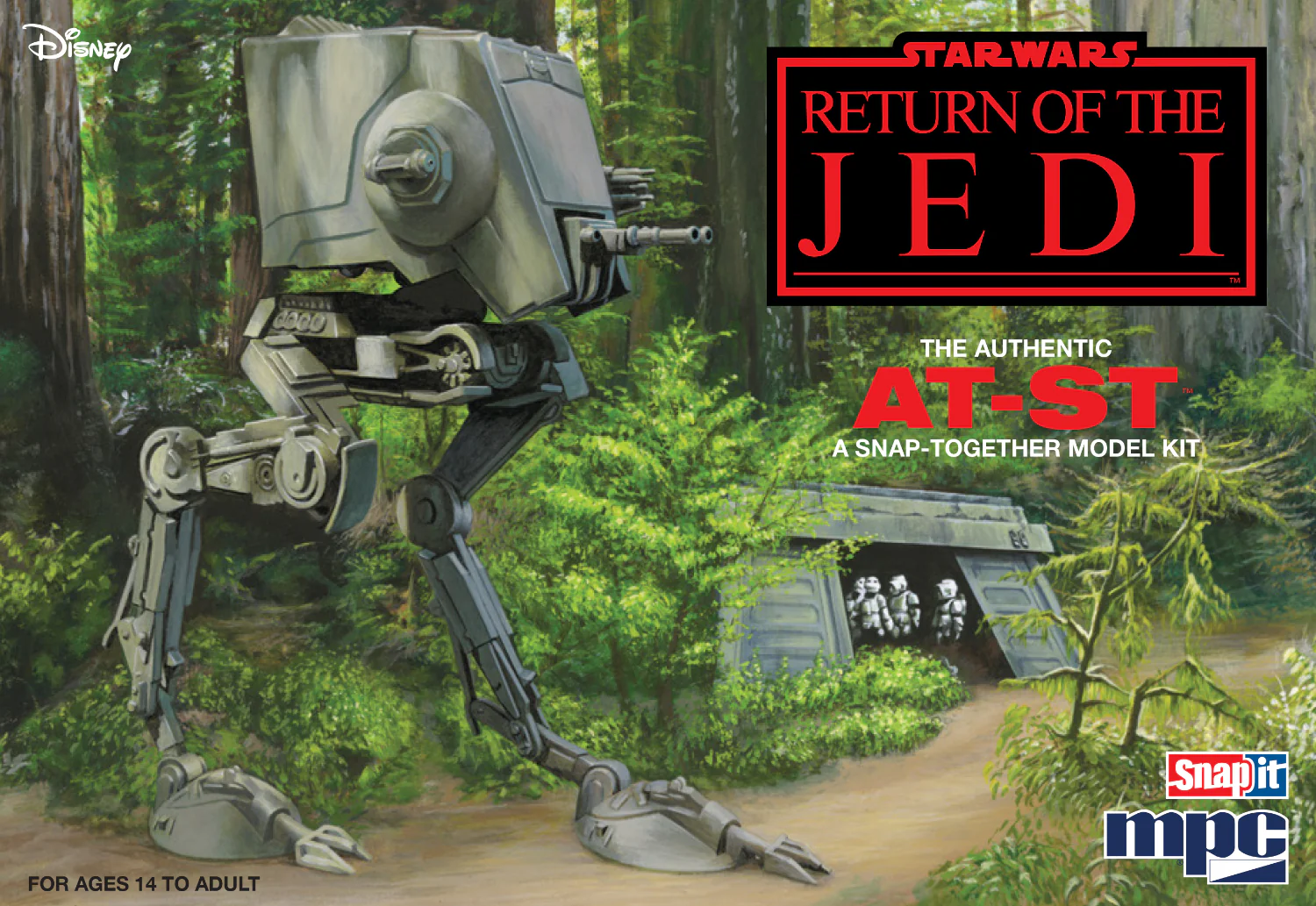 MPC Star Wars: Return of the Jedi AT-ST Walker 1:100 Scale Snap Model Kit - Image 3