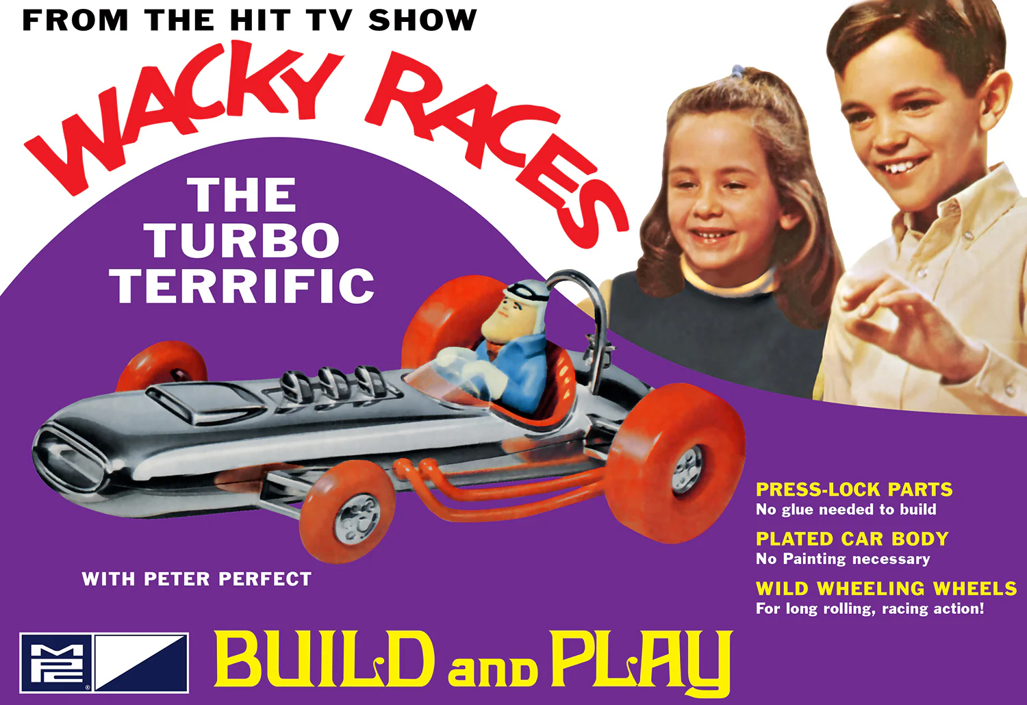 MPC Wacky Races - Turbo Terrific  (SNAP) 1:32 Scale Model Kit - Image 5
