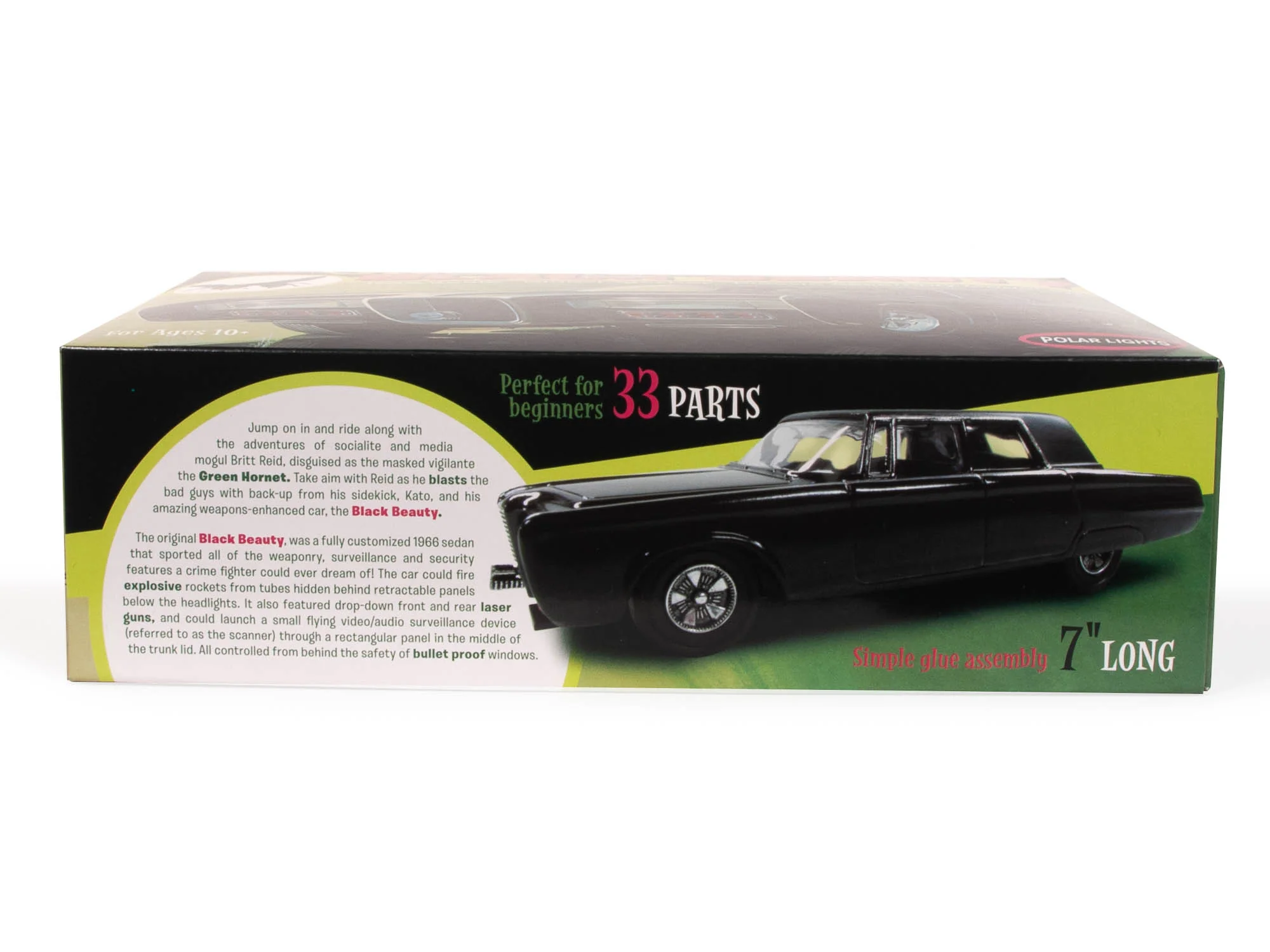 Polar Lights Green Hornet Black Beauty 1:32 Scale Model Kit - Image 3