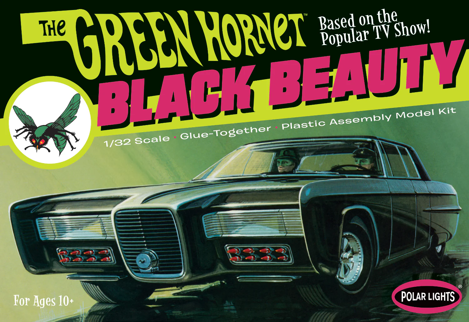 Polar Lights Green Hornet Black Beauty 1:32 Scale Model Kit - Image 5