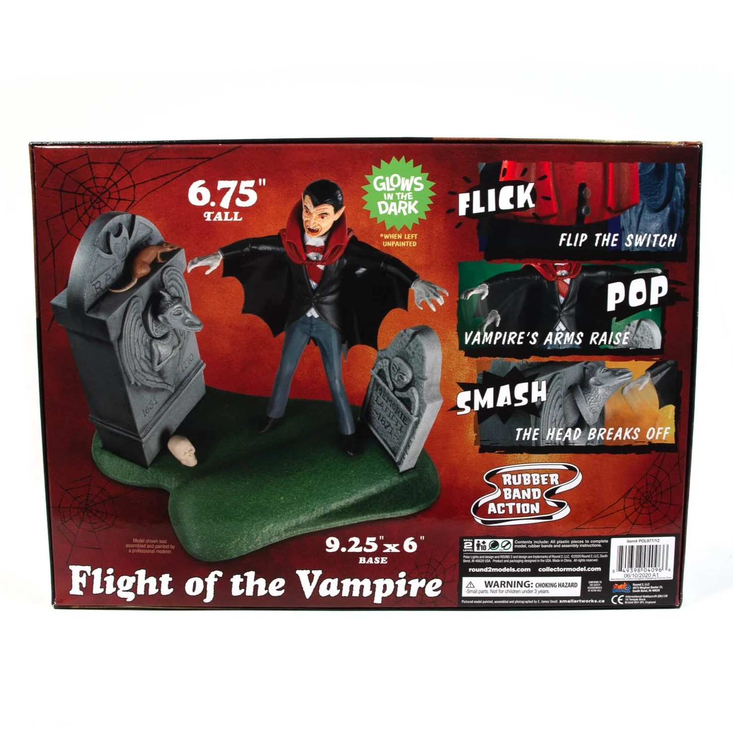 Polar Lights Haunted Manor: Flight of the Vampire 1:12 Scale Model Kit - Image 3