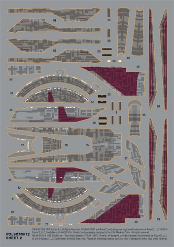 Polar Lights Star Trek Discovery U.S.S. Shenzhou 1:2500 Scale Snap Kit - Image 7