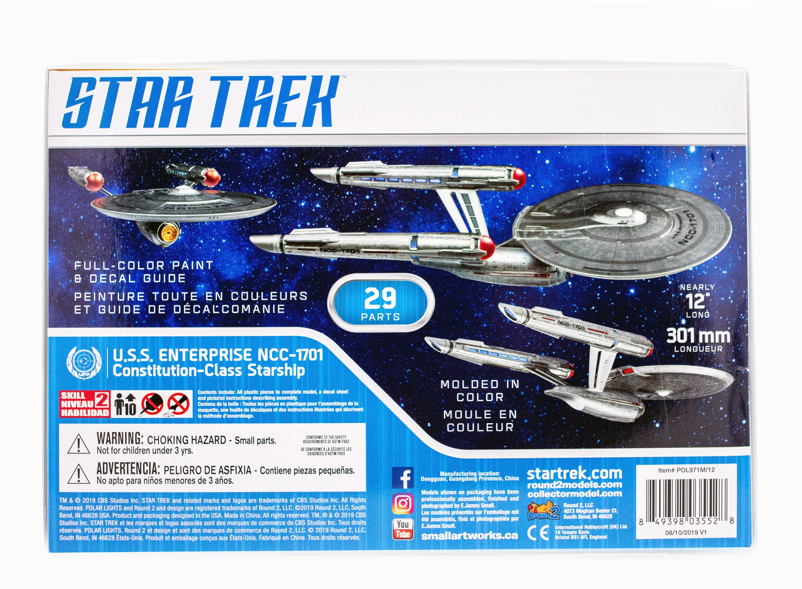 Polar Lights Star Trek Discovery USS Enterprise 1:2500 Scale SNAP Kit - Image 3