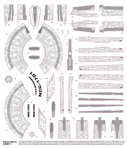 Polar Lights Star Trek Discovery USS Enterprise 1:2500 Scale SNAP Kit - Image 5