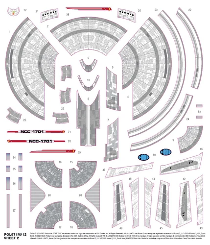 Polar Lights Star Trek Discovery USS Enterprise 1:2500 Scale SNAP Kit - Image 6