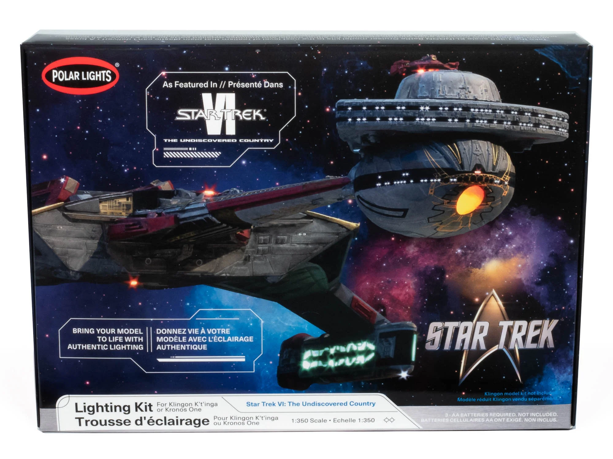 Polar Lights Star Trek 6: The Undiscovered Country Klingon K'ronos 1 Light Kit 1:350 Scale - Image 3