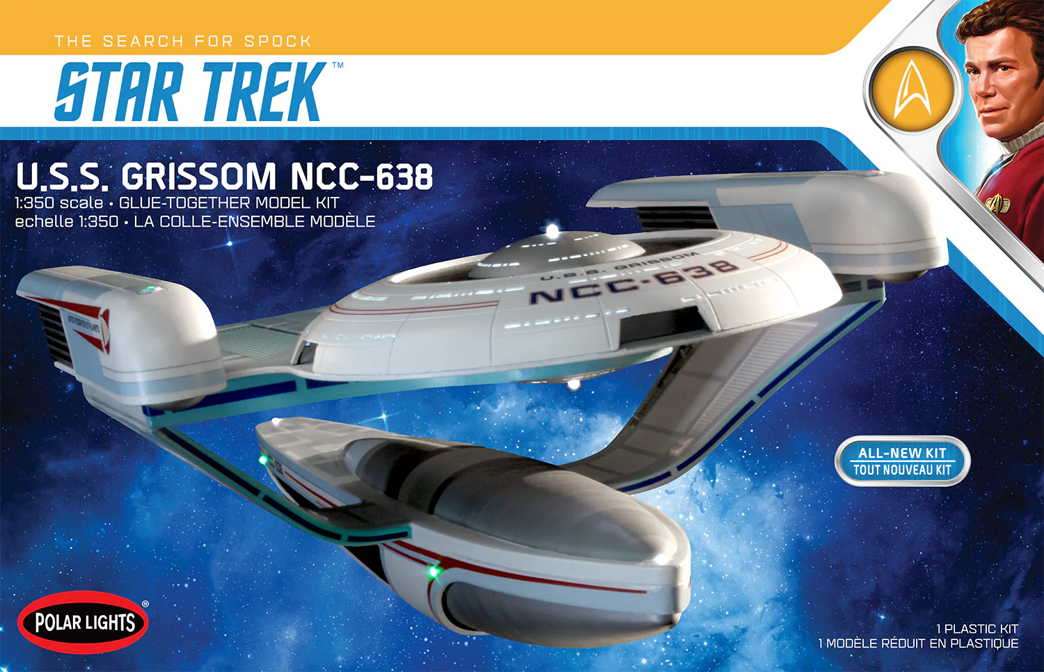Polar Lights Star Trek U.S.S. Grissom 1:350 Scale Model Kit - Image 5