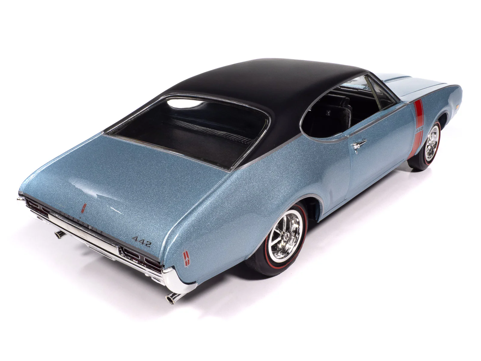 American Muscle 1968 Oldsmobile Holiday Coupe 442 Hemmings Muscle Machines 1:18 Scale Diecast - Image 3