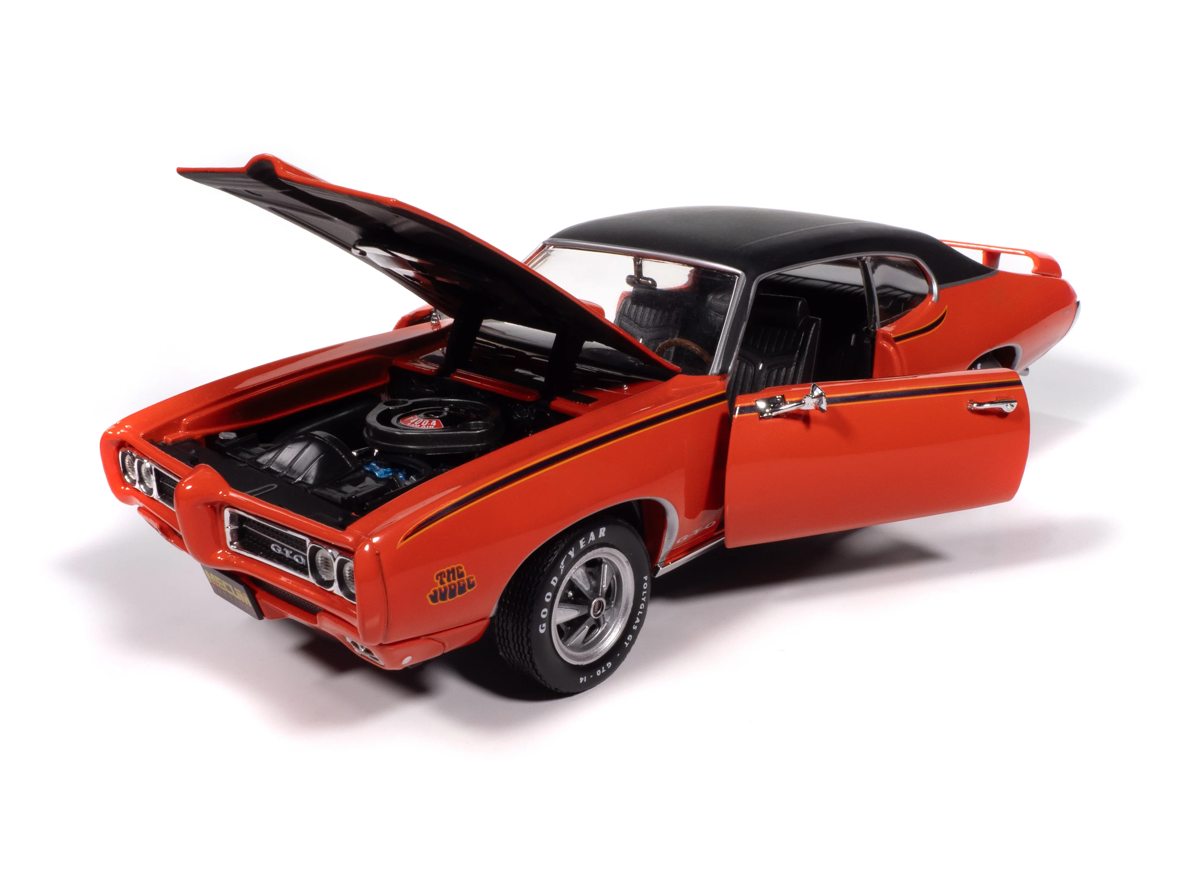 American Muscle 1969 Pontiac GTO Judge Mecum Auctions 1:18 Scale Diecast - Image 6