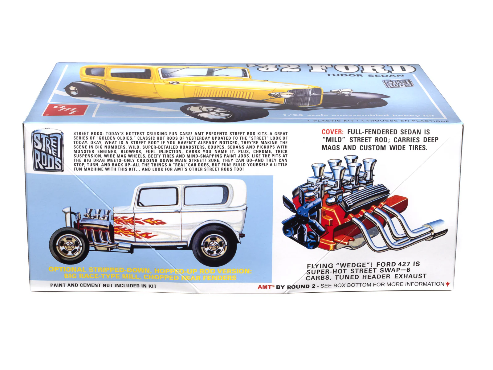 AMT 1932 Ford Sedan Street Rods Series 1:25 Scale Model Kit - Image 2