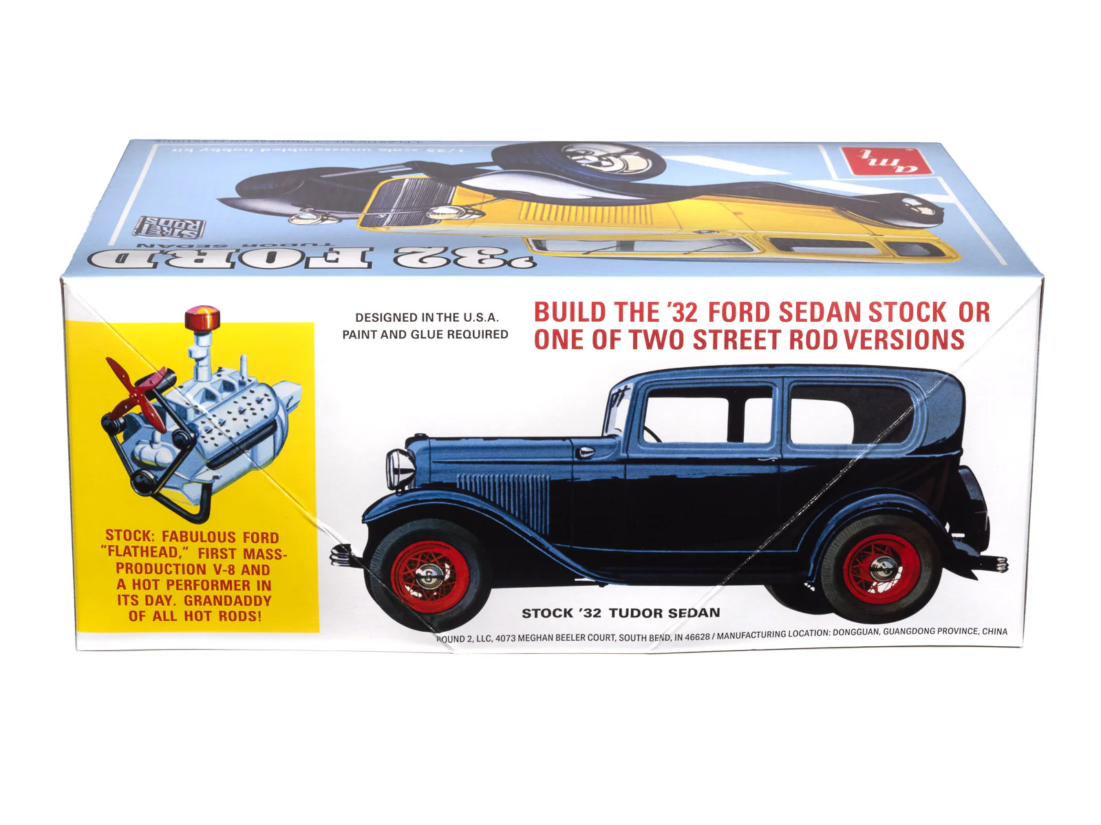 AMT 1932 Ford Sedan Street Rods Series 1:25 Scale Model Kit - Image 3