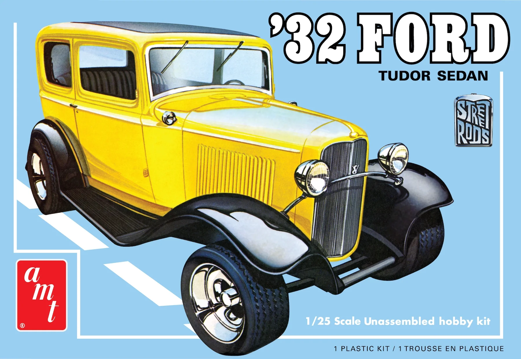 AMT 1932 Ford Sedan Street Rods Series 1:25 Scale Model Kit - Image 5