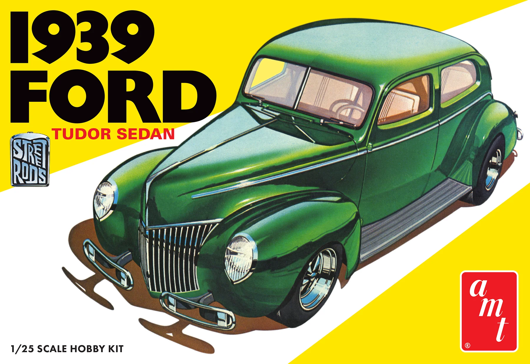 AMT 1939 Ford Sedan Street Rod Series 1:25 Scale Model Kit - Image 5