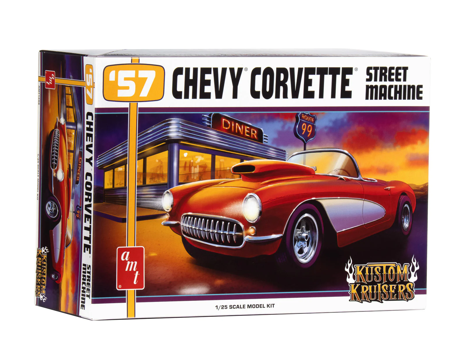 AMT 1957 Chevy Corvette Street Machine 1:25 Scale Model Kit