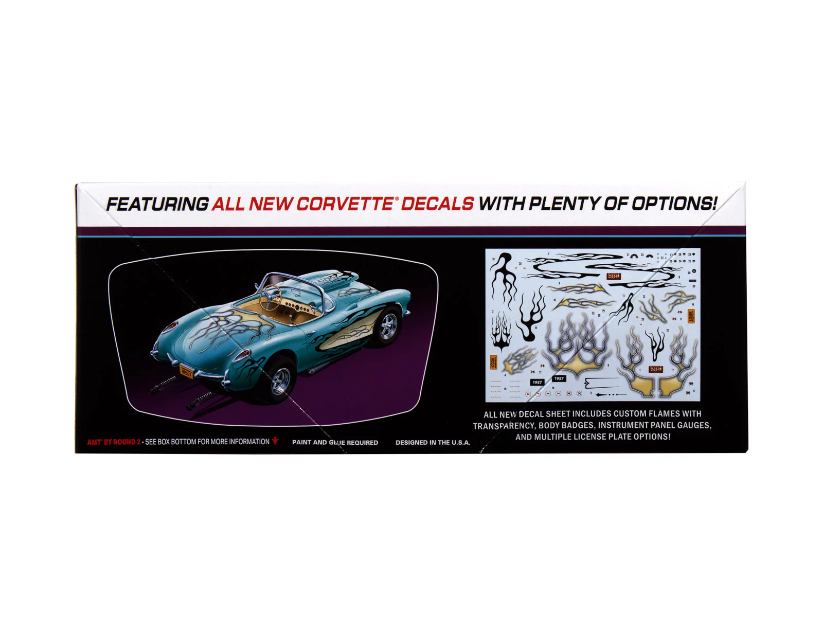AMT 1957 Chevy Corvette Street Machine 1:25 Scale Model Kit - Image 2
