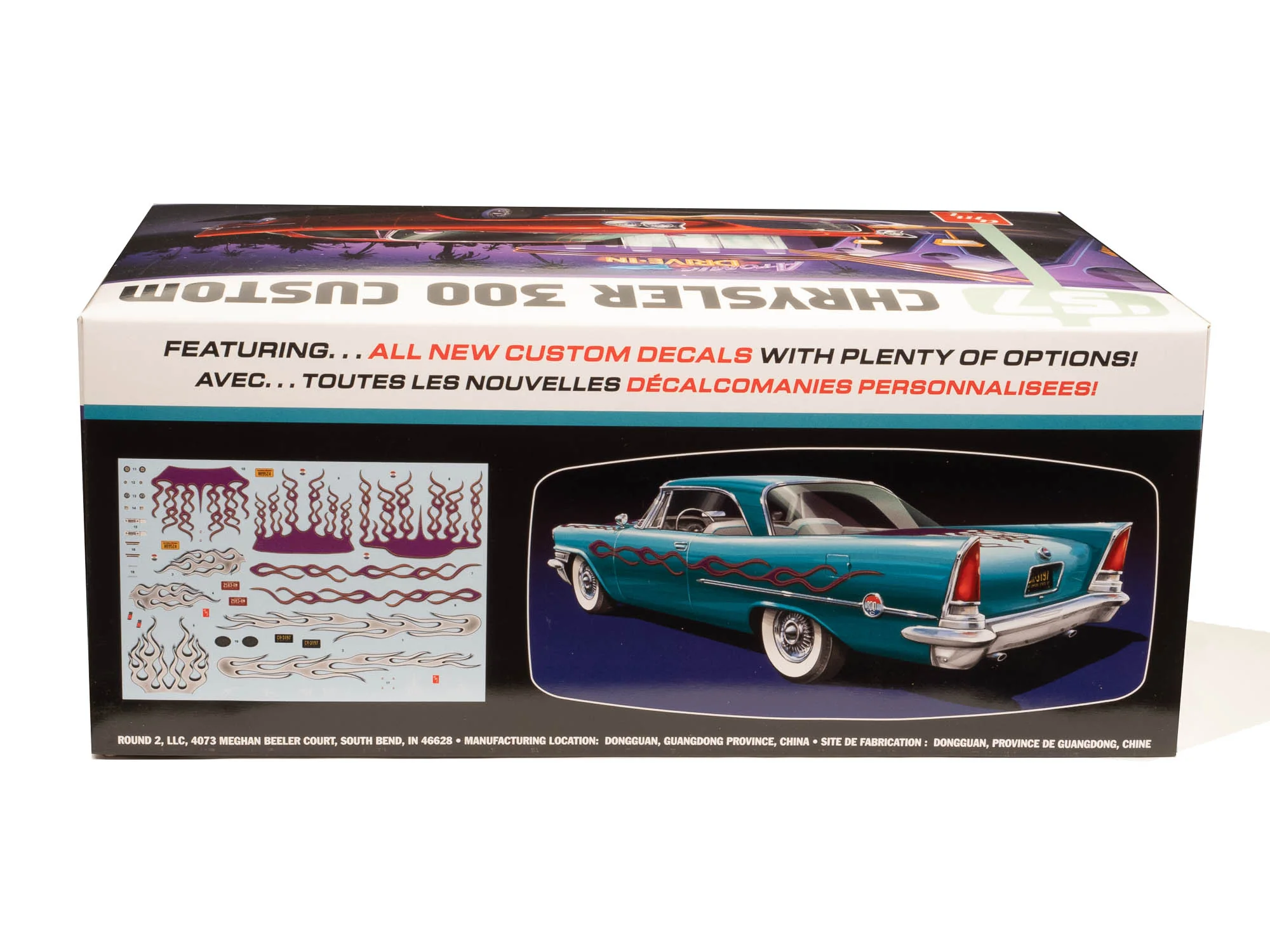 AMT 1957 Chrysler 300 Custom Version 1:25 Scale Model Kit - Image 3