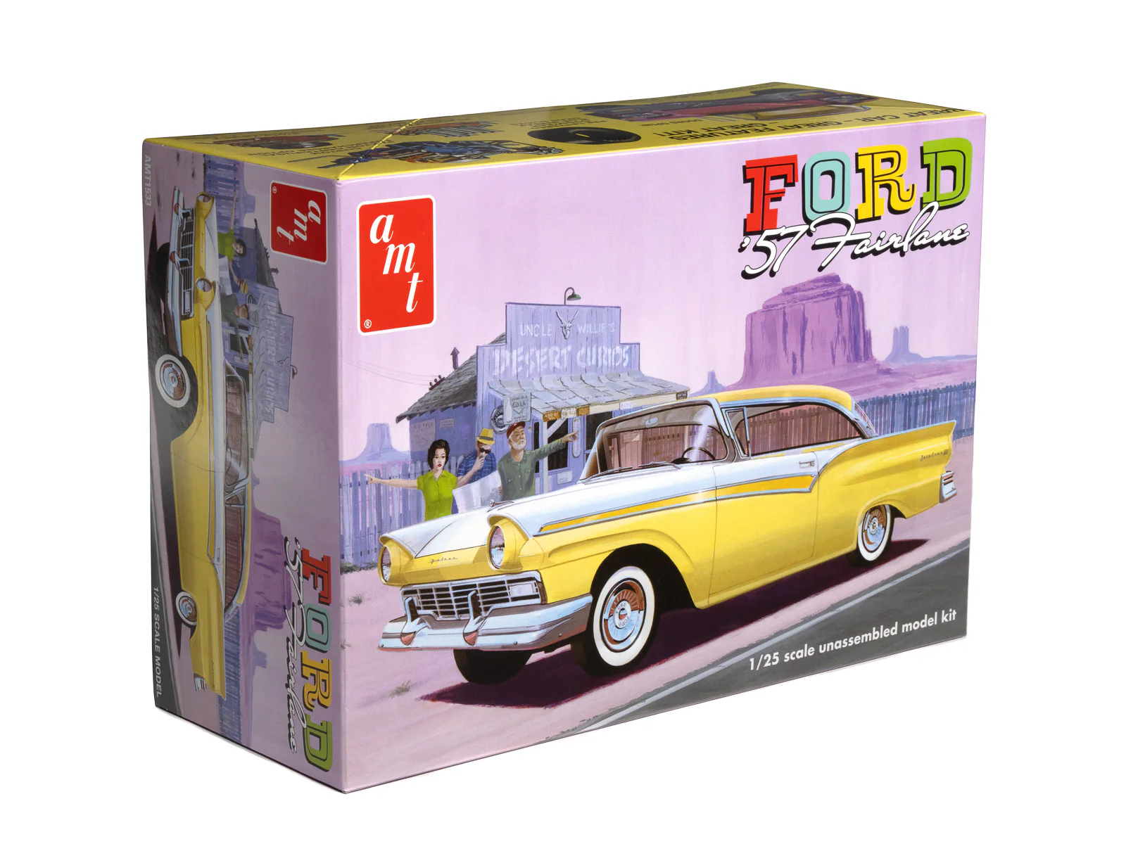 AMT 1957 Ford Fairlane Hardtop 3n1 1:25 Scale Model Kit
