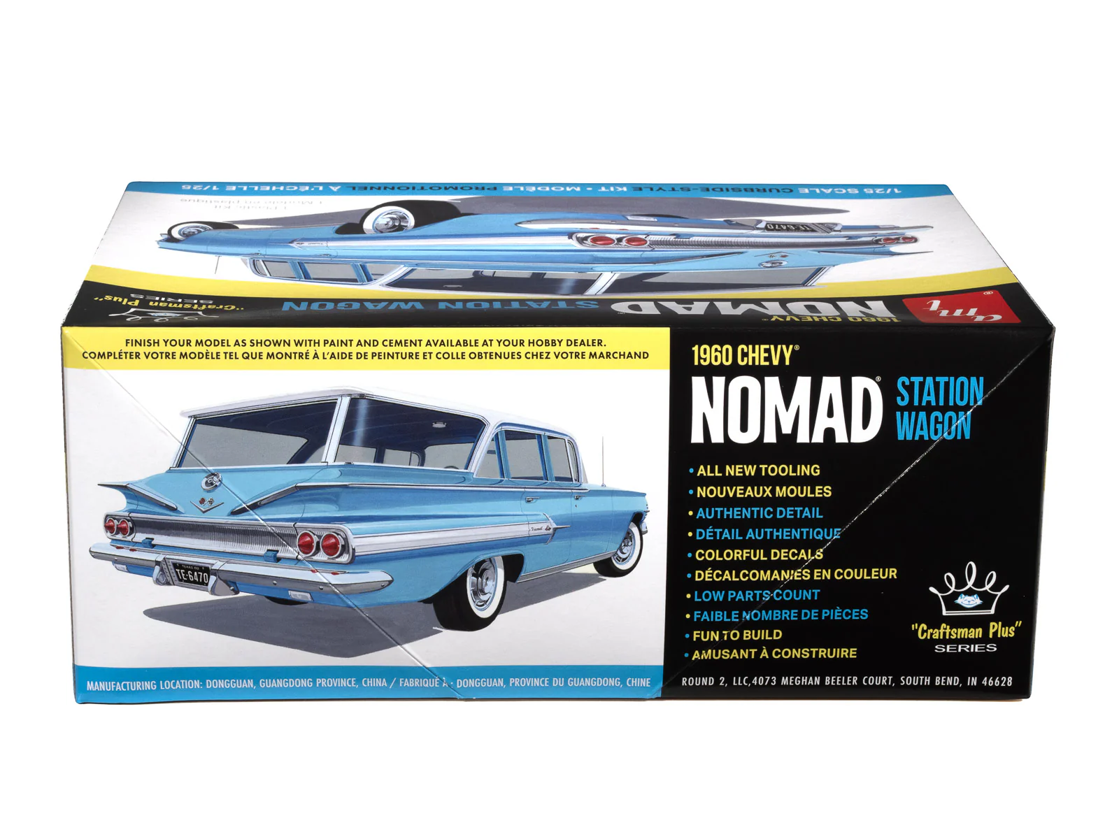 AMT 1960 Chevrolet Nomad Station Wagon Craftsman Plus 1:25 Scale Model Kit - Image 3