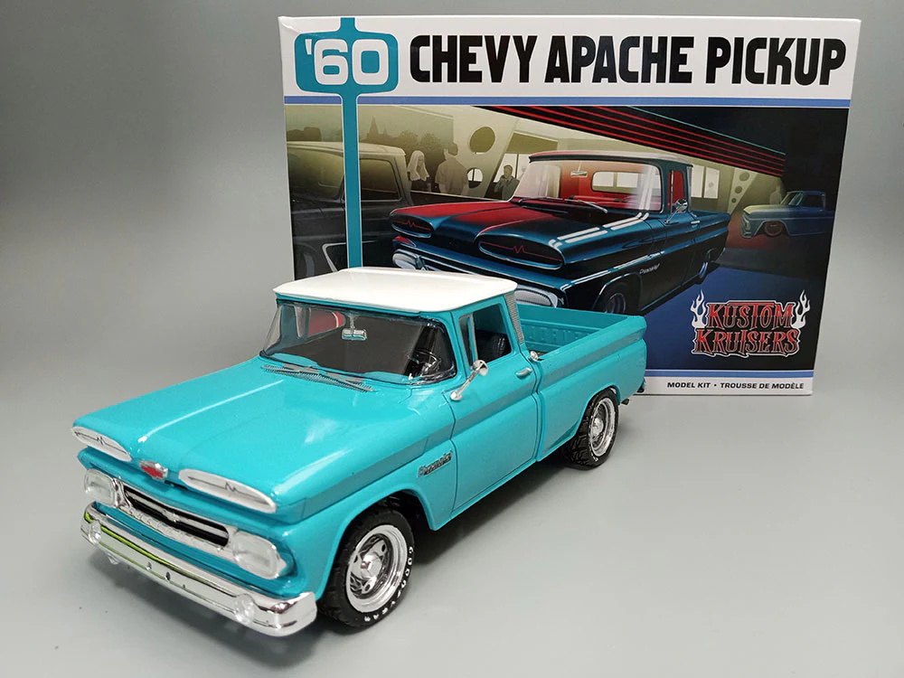 AMT 1960 Chevy Apache Pickup Street Machine 1:25 Scale Model Kit - Image 2