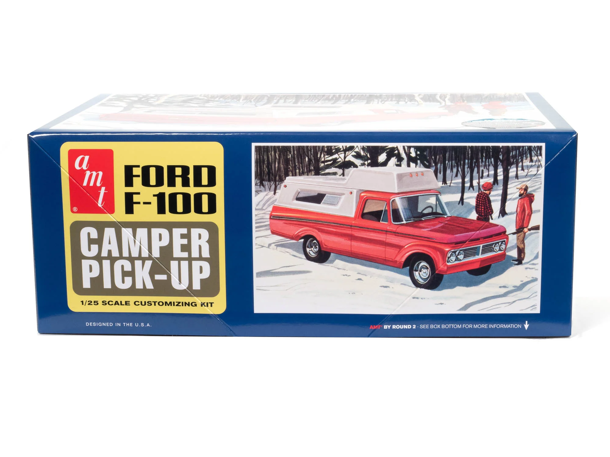 AMT 1963 Ford F-100 Camper Pickup 1:25 Scale Model Kit - Image 4