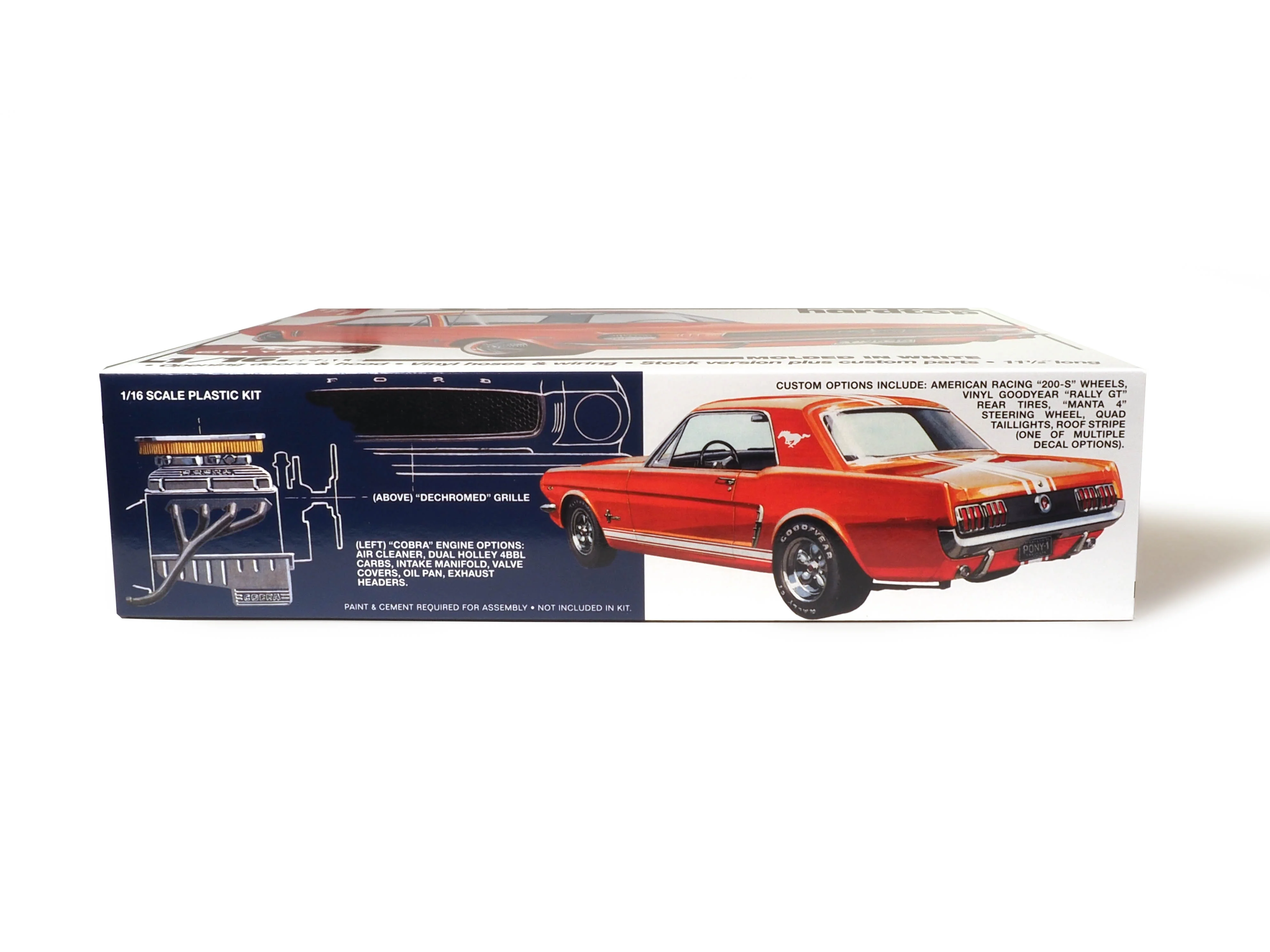 AMT 1964.5 Ford Mustang Coupe 60th Anniversary 1:16 Scale Model Kit - Image 4