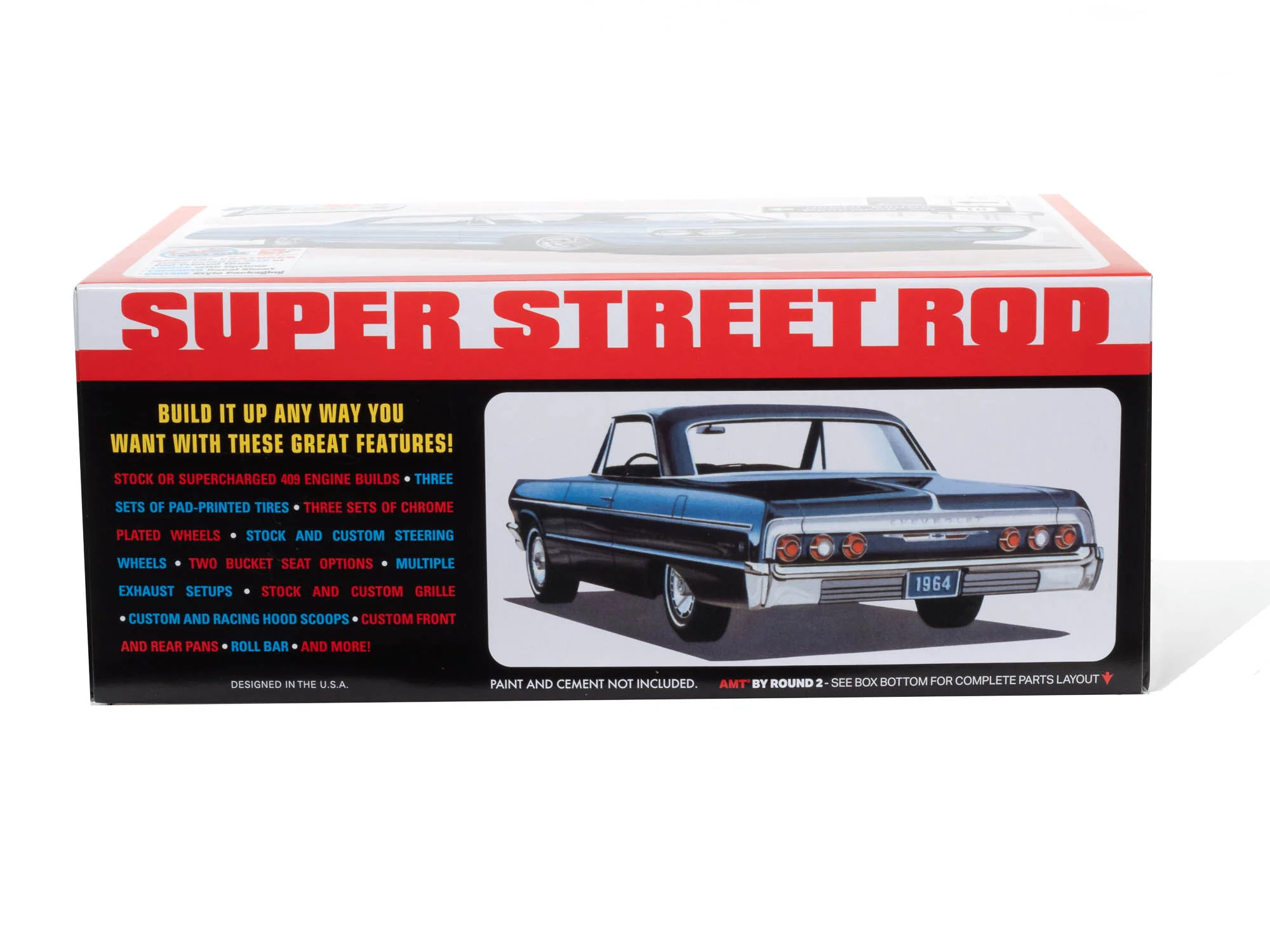 AMT 1964 Chevrolet Impala "Super Street Rod" 1:25 Scale Model Kit - Image 2