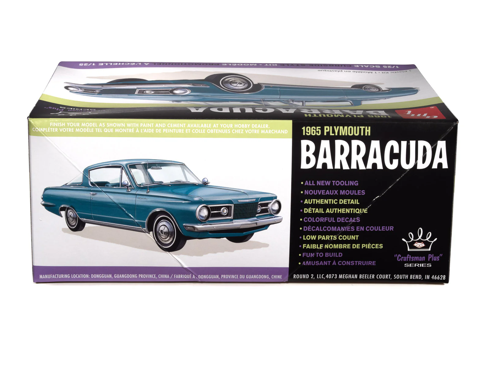 AMT 1965 Plymouth Barracuda Craftsman Plus 1:25 Scale Model Kit - Image 4