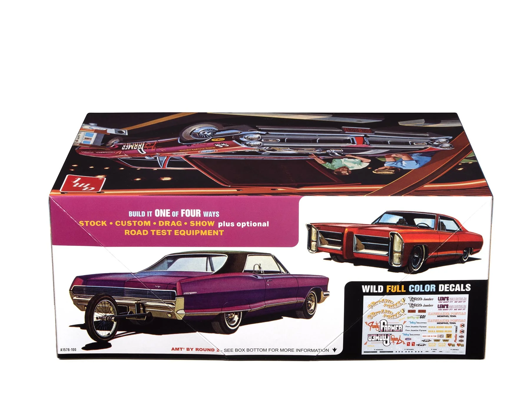 AMT 1965 Pontiac Grand Prix Show and Go 1:25 Scale Model Kit - Image 2