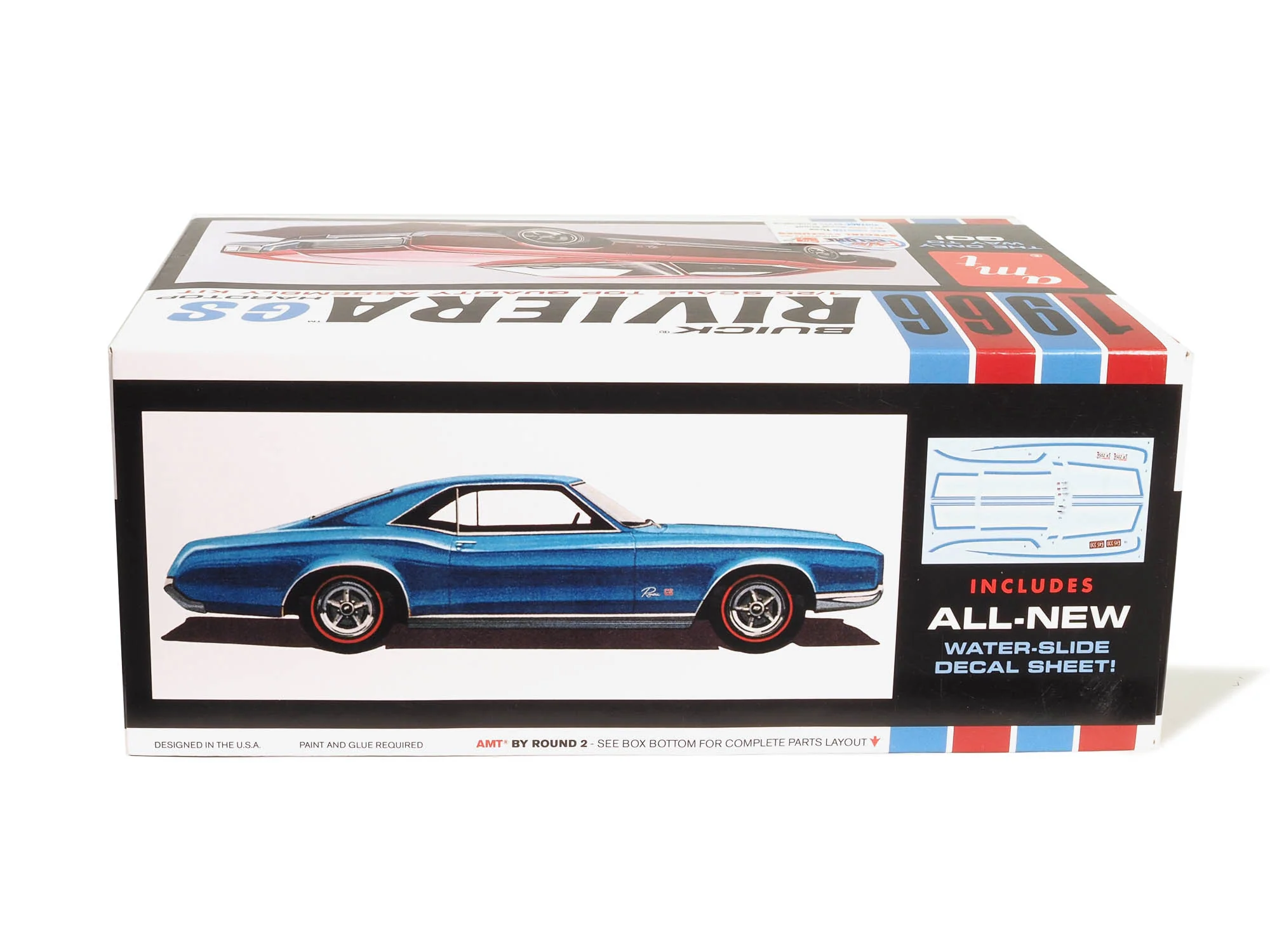 AMT 1966 Buick Riviera GS 1:25 Scale Model Kit - Image 3