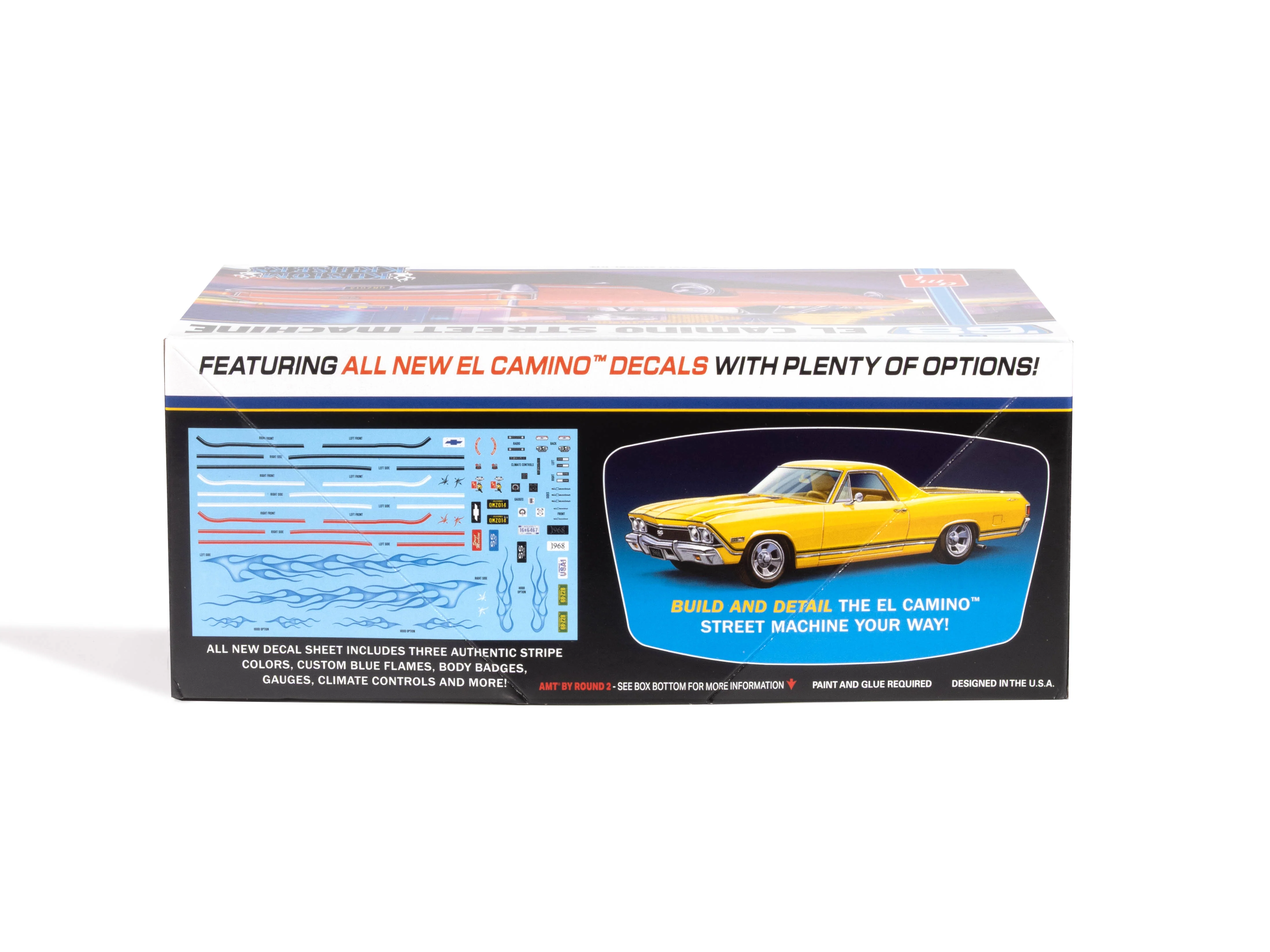 AMT 1968 Chevy El Camino Street Machine 1:25 Scale Model Kit - Image 4