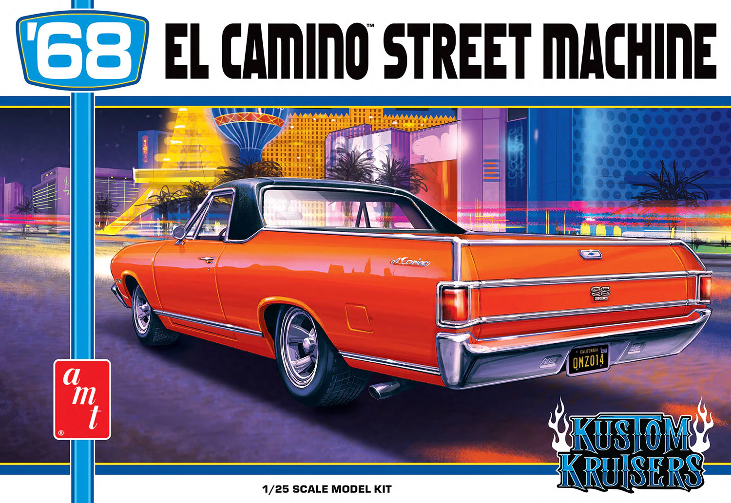 AMT 1968 Chevy El Camino Street Machine 1:25 Scale Model Kit - Image 7